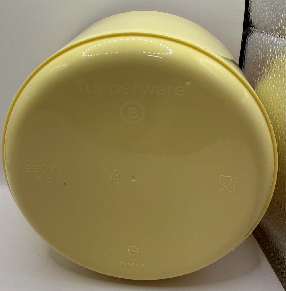Vintage Tupperware Yellow Nesting Canister Set (3-Piece) - Picture 4 of 7